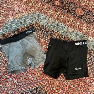 2 pairs of Nike Pro spandex
